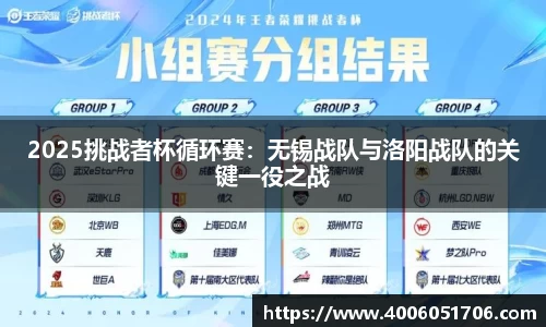 2025挑战者杯循环赛：无锡战队与洛阳战队的关键一役之战